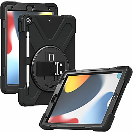 Codi Rugged Carrying Case for 10.2" Apple iPad (7th Generation), iPad (8th Generation), iPad (9th Generation) Tablet - Black