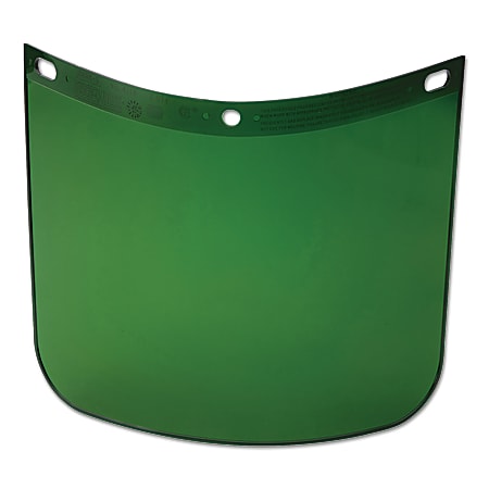 High Performance Faceshield Windows, Dark Green, Standard, 8" x 11 1/4"