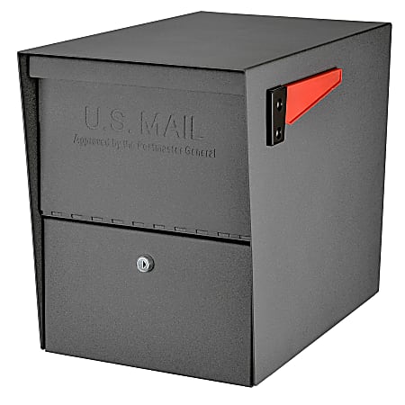 Mail Boss™ Package Master Locking Mailbox, 16 1/2"H x 12"W x 21 1/2"D, Granite