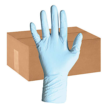 DiversaMed Disposable Nitrile Exam Gloves, Powder-Free, Small, Blue, 50 Per Pack, Case Of 10 Packs