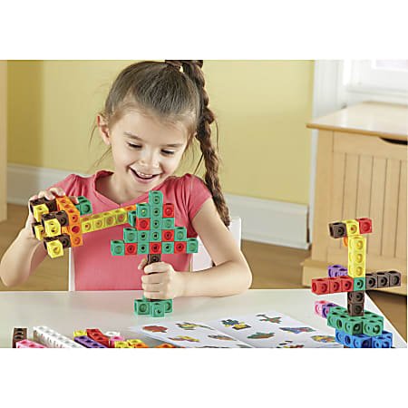 Learning Resources MathLink Cubes Big Builders - Skill Learning: Imagination, Building, STEM, Creativity, Mathematics - 5-9 Year - Multi