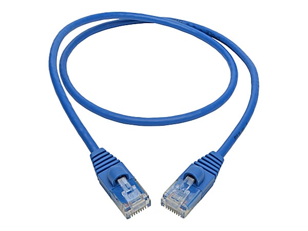 Tripp Lite Cat6a 10G Snagless Molded Slim UTP Ethernet Cable (RJ45 M/M) Blue 2 ft. (0.61 m)