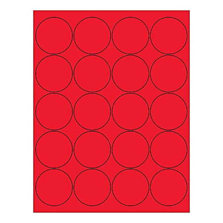 Office Depot LL197RD Round Labels - Office Depot