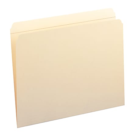 Smead® Reinforced Tab Manila File Folders, Letter Size,