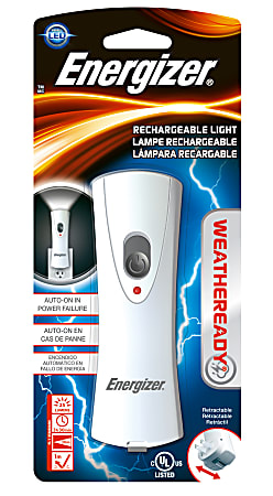 Energizer Weather Ready LED Flashlight With Nightlight Off White Office Depot