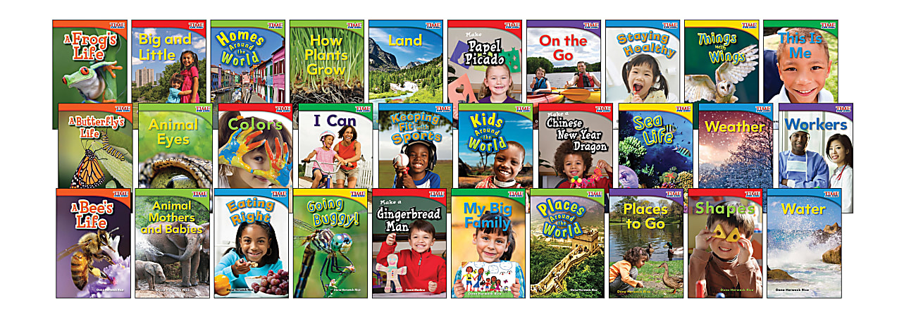 Shell Education Teacher Created Materials TIME FOR KIDS Nonfiction Book Set, Set Of 30 Books, Grade 1