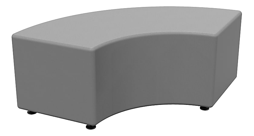 Marco Group Sonik 16"H Curved Bench, Frost Gray, LF1250-S05
