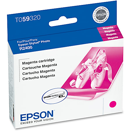 Epson® T0593 UltraChrome™ K3 Magenta Ink Cartridge, T059320