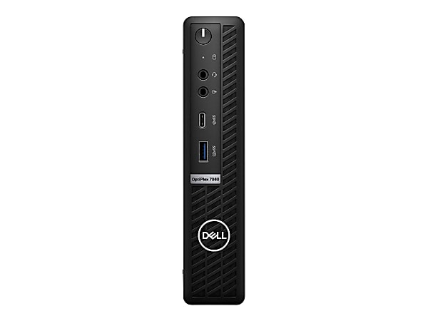 Dell OptiPlex 7080 - Micro - Core i7 10700T / 2 GHz - vPro - RAM 16 GB - SSD 512 GB - NVMe, Class 40 - UHD Graphics 630 - Win 10 Pro 64-bit - Disti SNS