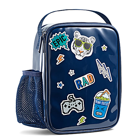 Fit & Fresh Kids' Haden Insulated Lunch Bag, 10-1/2"H x 8"W x 4"D, Navy