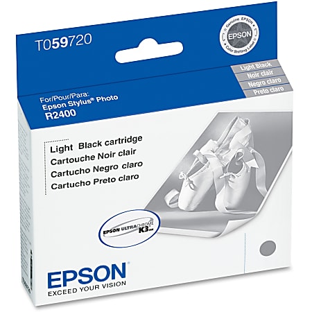 Epson® T0597 UltraChrome™ K3 Light Black Ink Cartridge, T059720