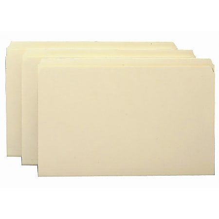 Smead® Reinforced Tab Manila File Folders, Legal Size, Straight Cut, Box Of 100