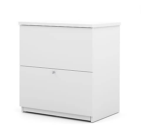 Bestar Universel 28-7/16"W x 19-5/8"D Lateral 2-Drawer File Cabinet, White