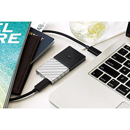 WD My Passport Portable SSD 256GB BlackGun Metal - Office Depot