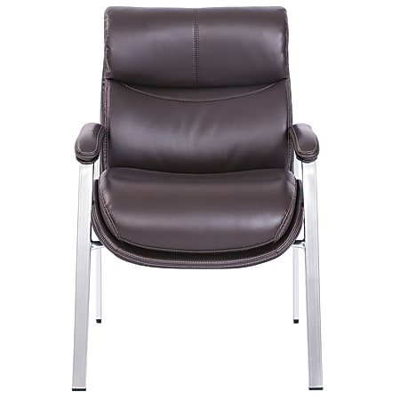 Serta iComfort i5000 Bonded Leather Guest Chair Chocolate Office