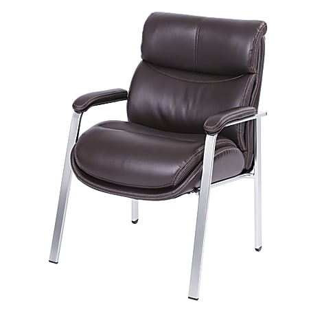 Serta iComfort i5000 Bonded Leather Guest Chair Chocolate Office