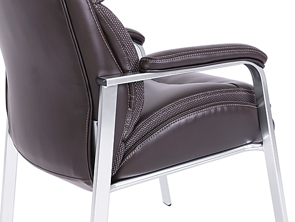 Serta iComfort i5000 Bonded Leather Guest Chair Chocolate Office