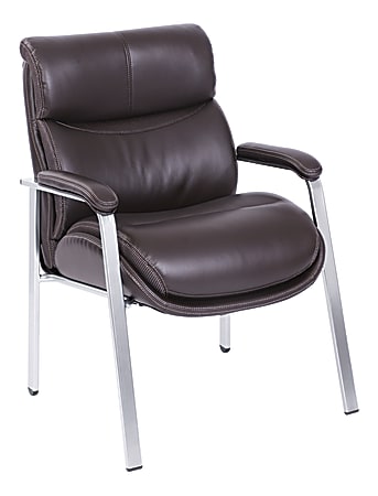 Serta® iComfort i5000 Bonded Leather Guest Chair, Chocolate