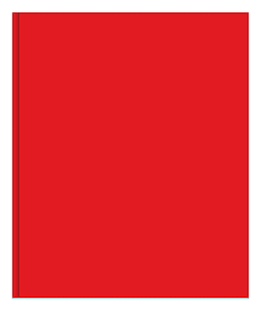 Office Depot® Brand 2-Pocket School-Grade Paper Folder with Prongs, Letter Size, Red