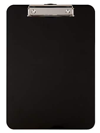 Office Depot® Brand Plastic Clipboard, 9" x 12-1/2", Black