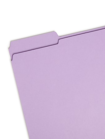 Smead Color File Folders With Reinforced Tabs Letter Size 13 Cut