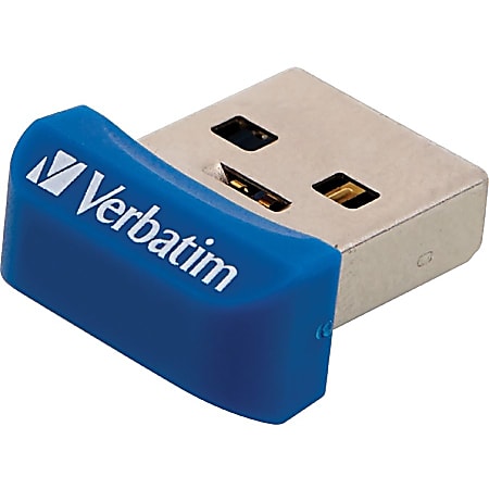 Verbatim 16GB Store 'N' Stay Nano USB 3.2 Gen 1 Flash Drive - Blue - 16GB - Blue