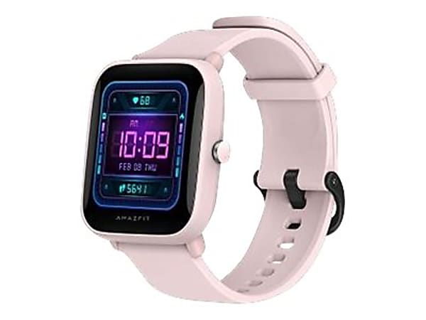 Amazfit Bip U Pro - Pink - smart watch with strap - silicone rubber - pink - display 1.43" - Bluetooth - 1.09 oz