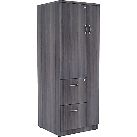 Lorell® Relevance Tall 24"W Storage Cabinet, Weathered