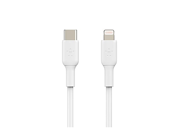 Belkin® BOOST UP CHARGE Lightning To USB-C Cable, 3-19/64', White
