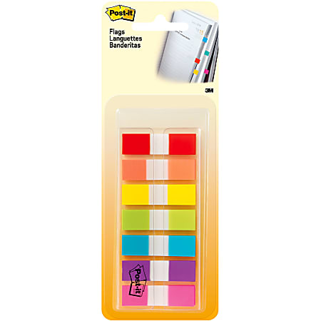 Post-it® Assorted 1/2" Portable Flags - Assorted - Self-stick - 189 / Pack