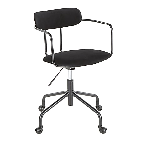 LumiSource Demi Mid-Back Office Chair, Black