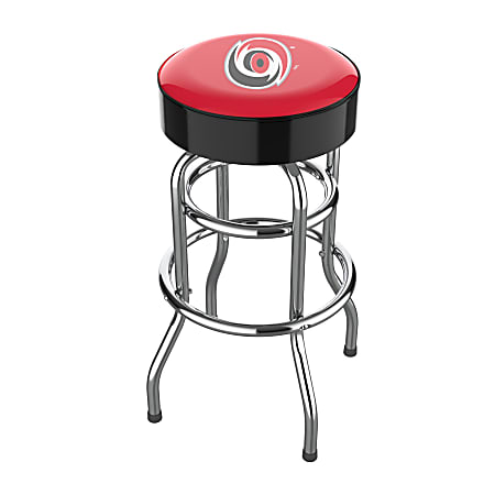 Imperial NHL Backless Swivel Bar Stool, Carolina Hurricanes