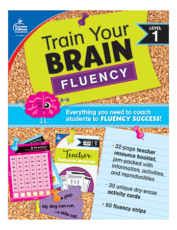 Carson Dellosa Education Train Your Brain: Fluency Level 1 Classroom Kit, Grades K-1