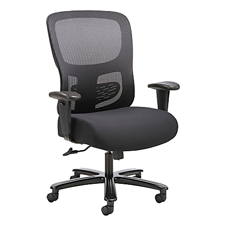 HON® Sadie Ergonomic Fabric/Bonded Leather High-Back Task Chair, Black