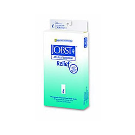 Relief® Therapeutic Knee-High Support Stockings, 20-30 mmHg Closed Toe, Extra-Large (Ankle Circumference: 11 1/2"-13", Calf Circumference: 13 3/8"-19 5/8"), Silky Beige