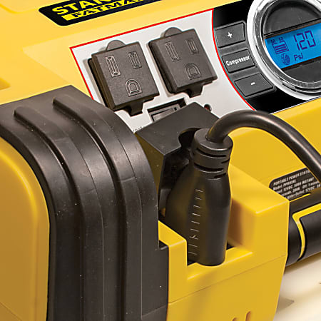 Stanley FATMAX Professional Digital Power Station With Air Compressor YellowBlack PPRH7DS Office Depot