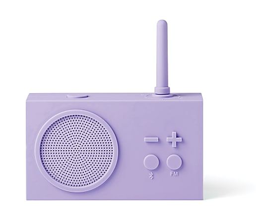 Lexon TYKHO 3 FM Radio And Bluetooth Speaker, Lilac