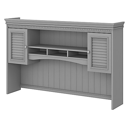 Bush Furniture Fairview Hutch For L-Shaped Desks, Cape Cod Gray, Standard Delivery