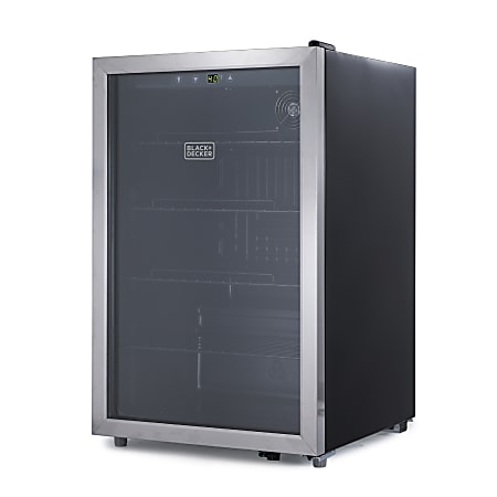 Commercial Cool Black+Decker 4.4 Cu. Ft. Beverage Cooler, Black