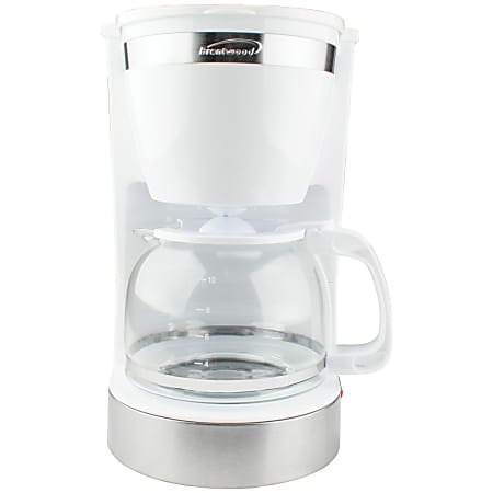 Brentwood TS-215W 12-Cup Coffee Maker, White - 800