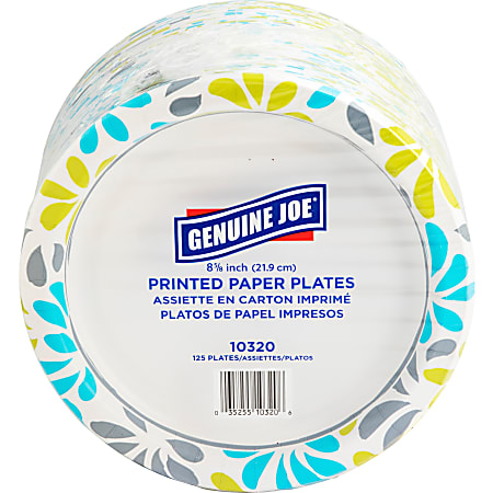 Printed paper plates sale