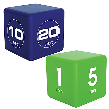 Teledex TimeCube Fitness Combo Pack, 10-60 Seconds And 1-15 Minutes