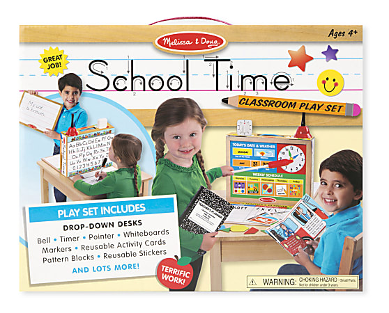 Melissa &amp; Doug Educational Toy, School Time Classroom Playset