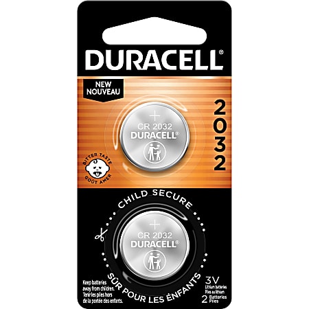 Duracell 2032 3V Lithium Battery - For Medical Equipment, Security Device, Health/Fitness Monitoring Equipment, Calculator, Watch, Keyfob Transmitter - CR2032 - 3 V DC - 72 / Carton