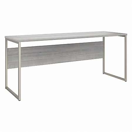 Bush® Business Furniture Hybrid 72"W x 24"D Computer Table Desk With Metal Legs, Platinum Gray, Standard Delivery