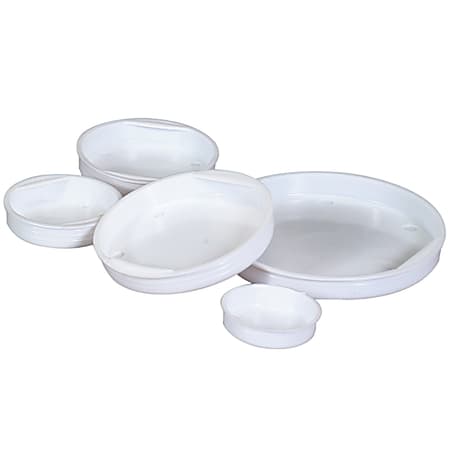 Office Depot® Brand Plastic End Caps, 6", White, Case Of 100