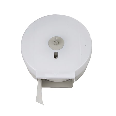 Mind Reader Wall-Mounted Bathroom Tissue Dispenser, White