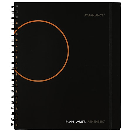 AT-A-GLANCE® Undated Planning Notebook, Letter-Size, Black, 70620905