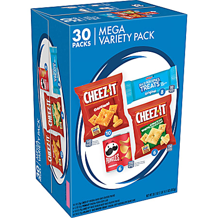 Keebler Mega Variety Pack, 30 Bags Per Box, 30.1 Oz