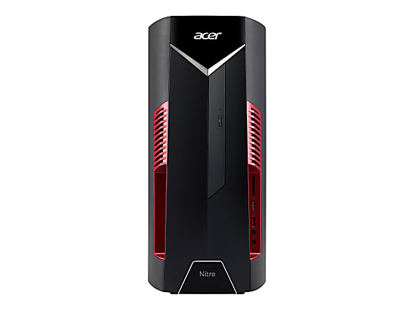 Acer Nitro 50 N50-600 - Tower - Core i5 9400F / 2.9 GHz - RAM 8 GB - SSD 512 GB - DVD-Writer - GF GTX 1660 Ti - GigE, 802.11ac Wave 2 - WLAN: 802.11a/b/g/n/ac Wave 2, Bluetooth 5.0 - Win 10 Home 64-bit - monitor: none